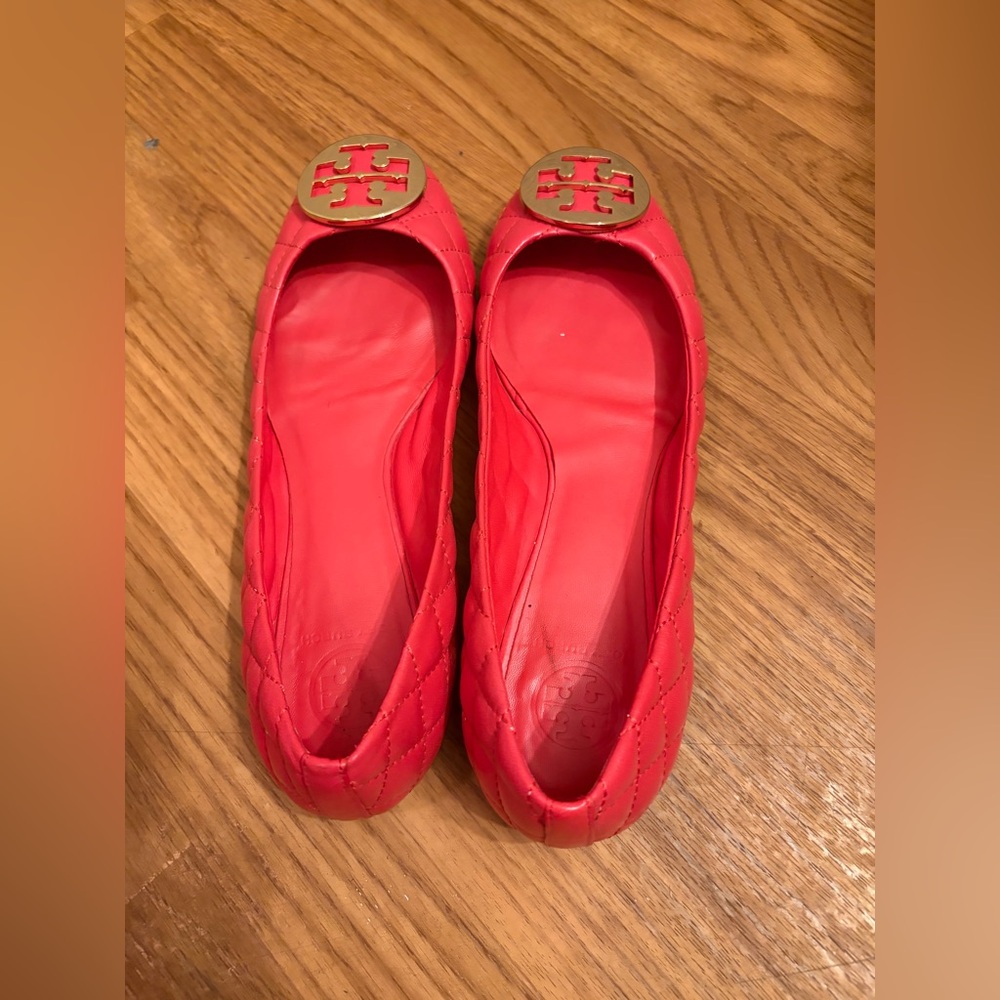 Tory Burch Vibrant Red Loafers